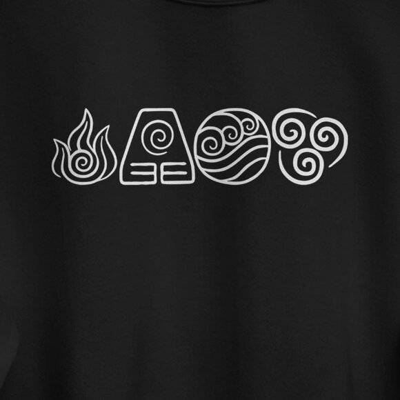 Avatar The Legend of Aang Sweatshirt 4 Element Sweater Anime 17 - Picture 2 of 5